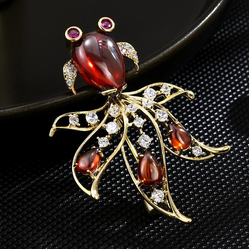 Senior Brooches Flower Leaf Brooch Pins for Women Suit Pendant  Fashion Brooches Jewelry