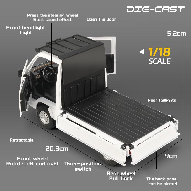 CPR1 1:18 Honda ACTY 4WD Attack Pickup Truck Alloy Metal Diecast Model Car Home Decoration & Collectibles Hobby Display Ornaments Toy