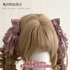 Hairpin Pair Flower Maru Veil Bow Lace Purple Headband Flat Cap Handmade Small Lolita Hair Accessories