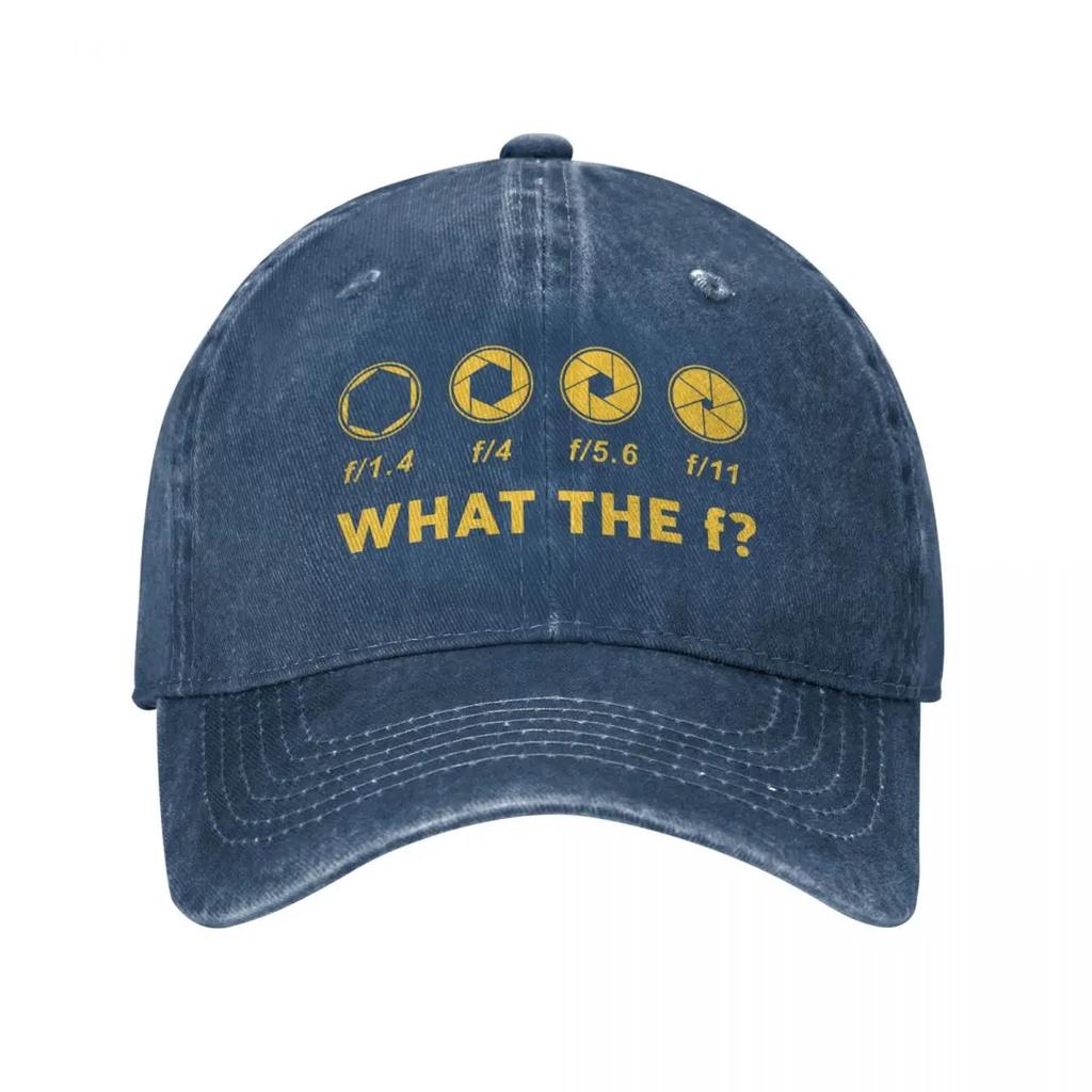 Vintage Funny Photography Aperture Baseball Cap Distressed Denim Washed Snapback Hat Photographer Gift Cap Hat