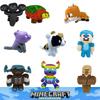 Minecraft Theme Plush Toy Cute Stuffed Doll Short Plush Fabric Pp Cotton Filling 20-23cm Height