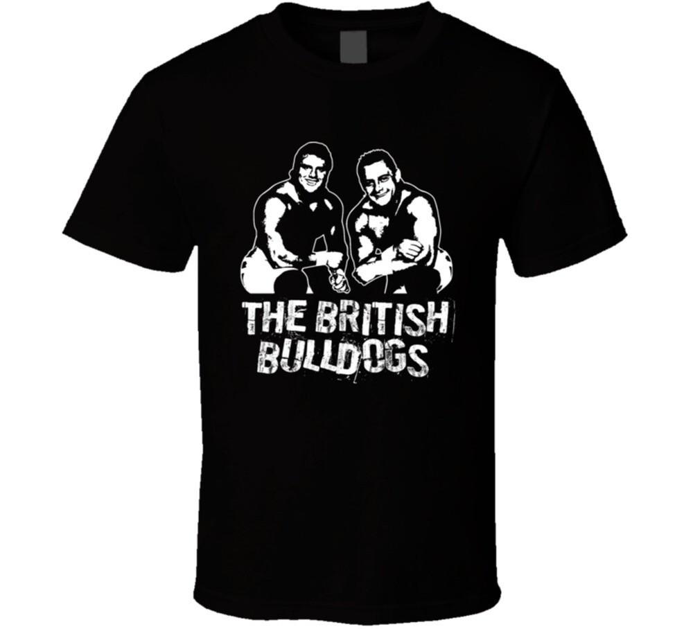 The British Bulldogs Tag Team Retro Legends Of Wrestling T Shirt Unisex T-Shirt L