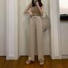 Ice Silk Wide-leg Pants Women's Summer New High-waisted Drape Loose Straight Thin Casual Thin Pendant Mopping Pants