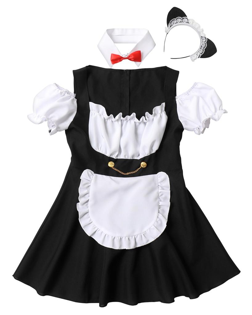 Clearstone Closet Cosplay Halloween Kitty Maid Black Shelly's Women's