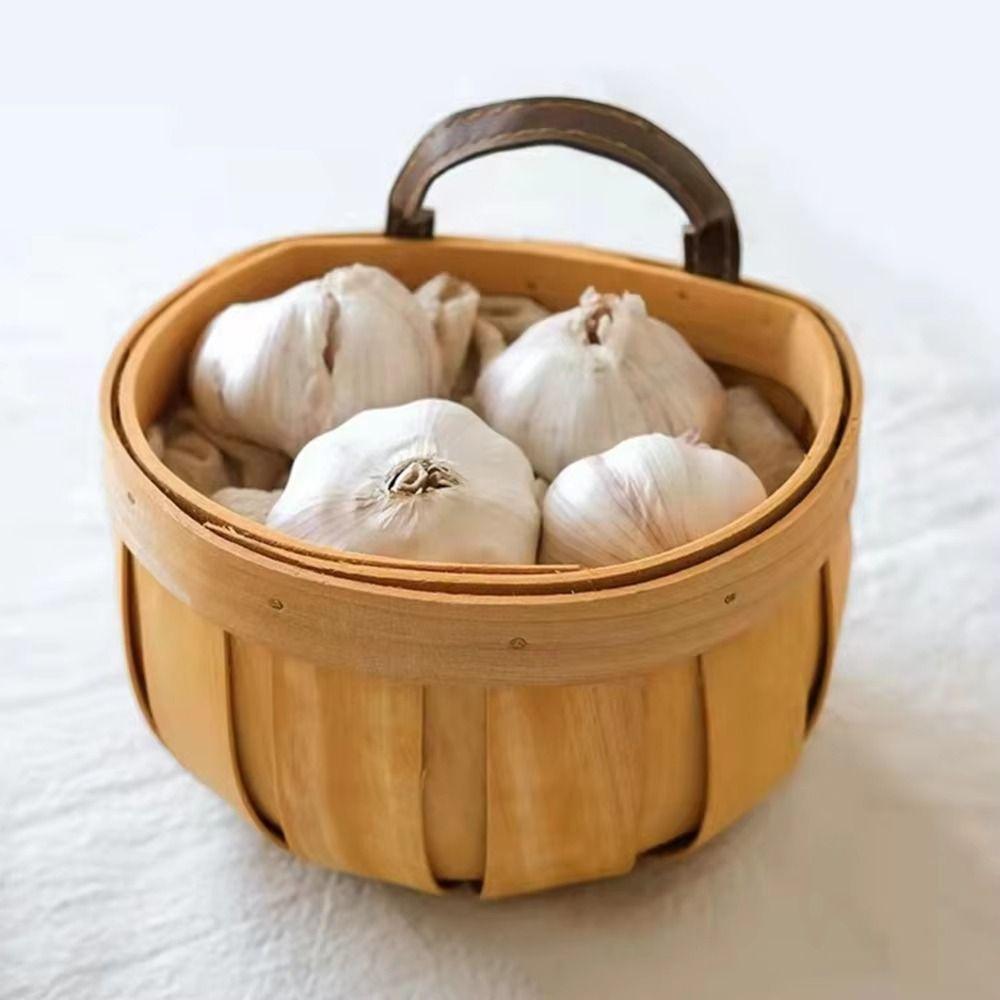Waterproof Wall Hanging Storage Basket with Handle Desktop Clutter Sorting Box  Farmhouse