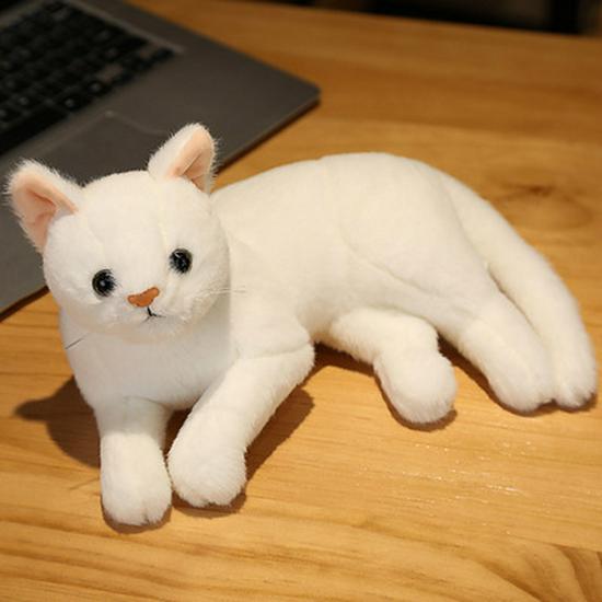 Cute Kitten Plush Pillow Doll - Small Floral Comfort Toy for Kids
