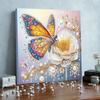 Pearl Gem Diamond Art Painting Kit with Frame 25x25cm Diamond Dots Pearl Gem Painting for Adults & Beginners Home Wall Decor