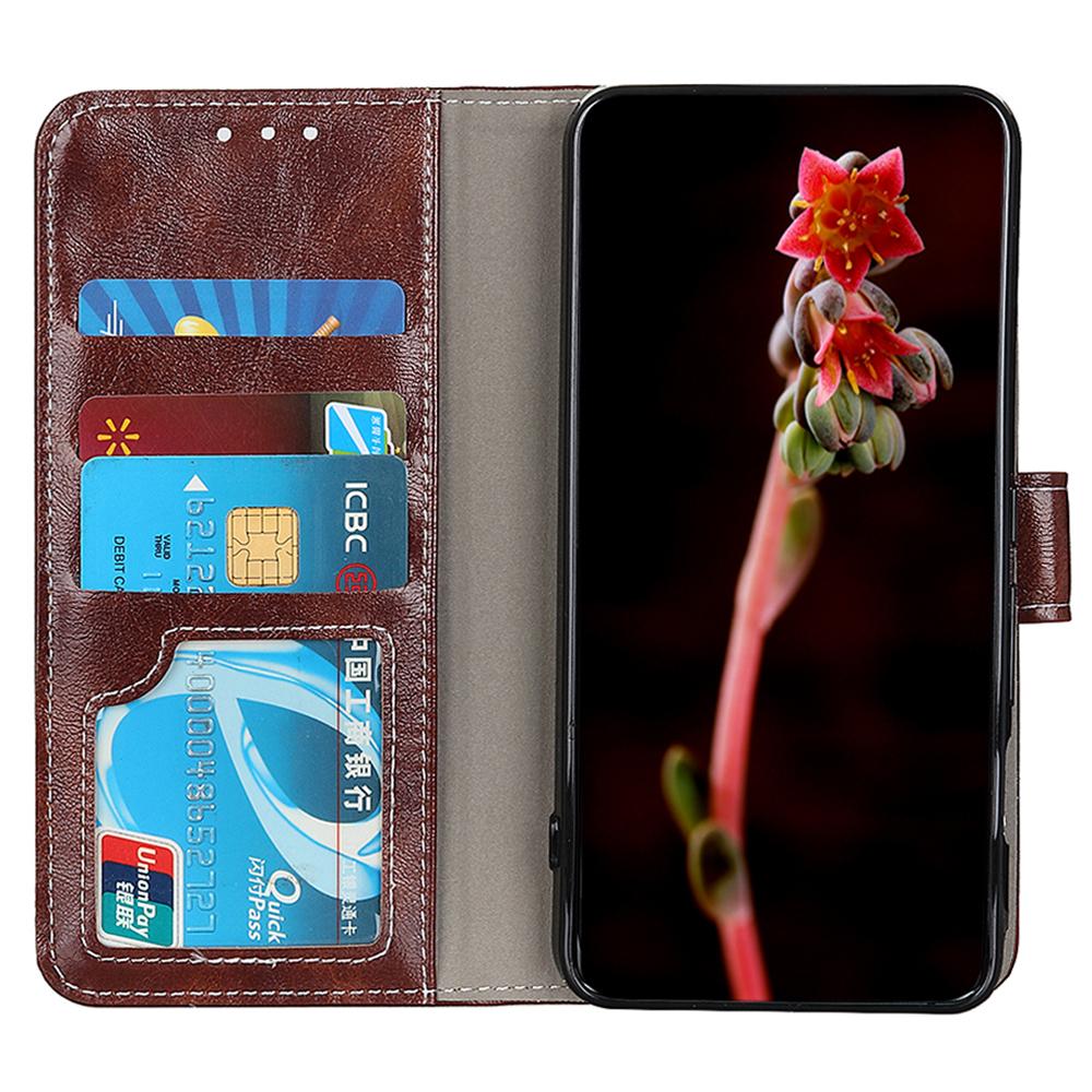 For Samsung Galaxy S25 Ultra Case Crazy Horse Texture Leather Phone Wallet Cover