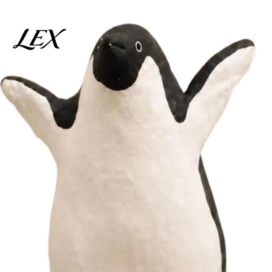 Housewarming Present Ideas Cute Penguin Figurine, Nordic Style Small Animal Statue, Whimsical Healing Room Decor Desk Shelf Tabletop Ornament,