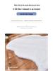 Irregular Long Pile Plush Sofa Cushion Rug - Faux Rabbit Fur for Living Room, Coffee Table, Bedroom, or Bedside.