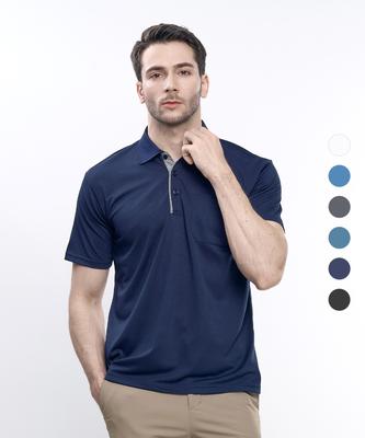 EXTRASPORTY Lighthearted Step Men'S Pk Short Sleeve Collared T-Shirt 6 Colors (Type B)