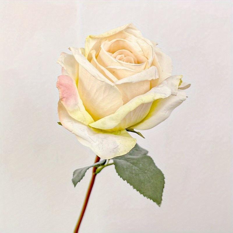 1Pc Baked Edge Greek Rose Artificial Flower Bouquet for Wedding Home Decoration Holiday Decoration Valentine's Day Gift Birthday