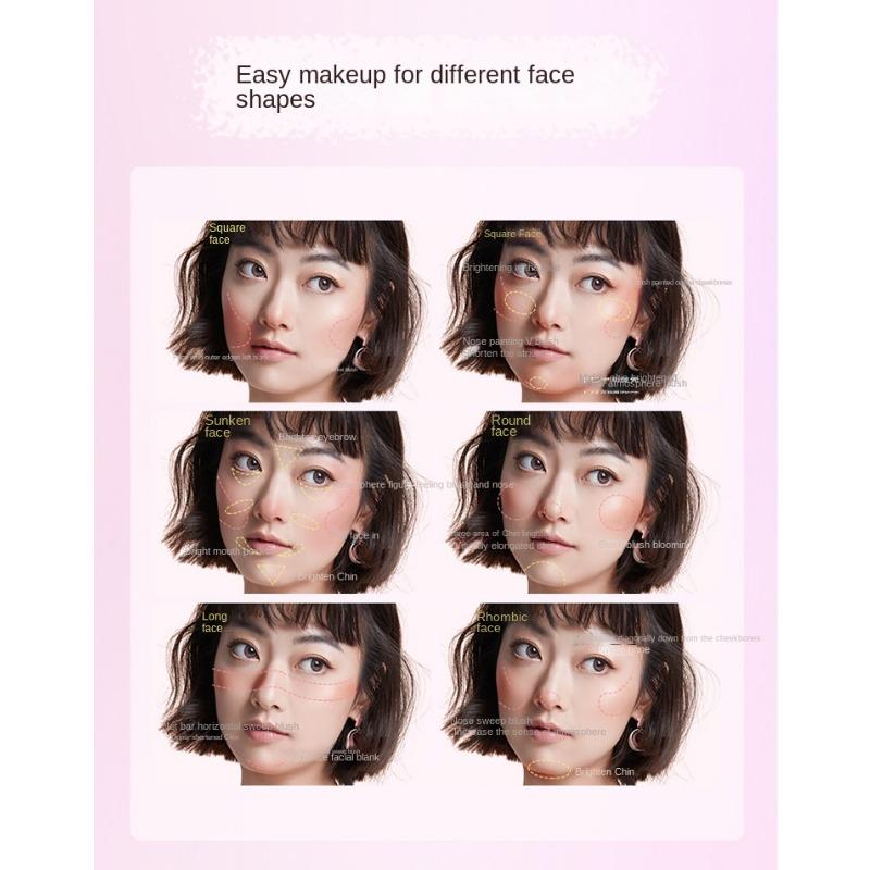 Monochrome Blush Powder Delicate and Smooth Skin Easy To Color for Natural Light Makeup