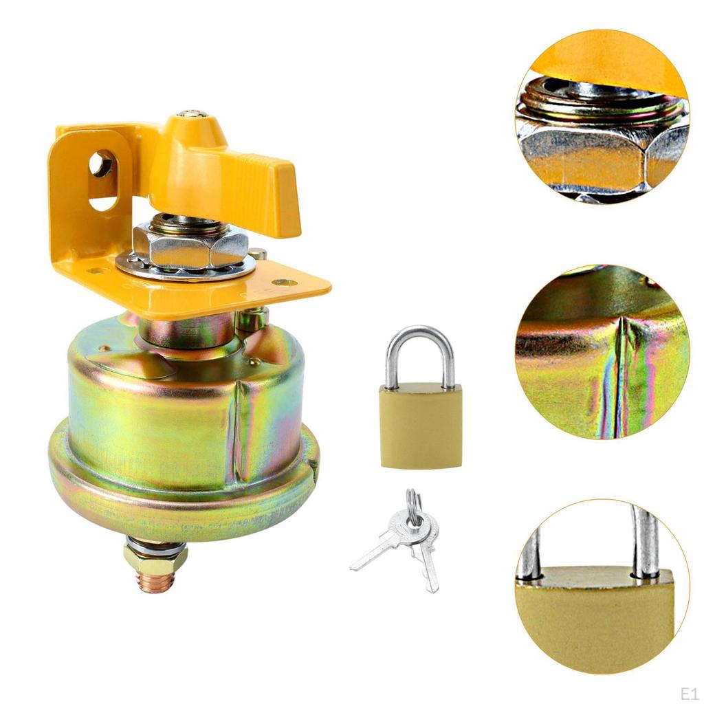 Battery Disconnect Switch Isolator with Lock and Keys Auto Accessories 300A for ATV
