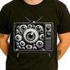 Weird TV Eyeballs T-Shirt | Odd Eyes Hypnotic Weirdcore Tee | Strange Television Gift