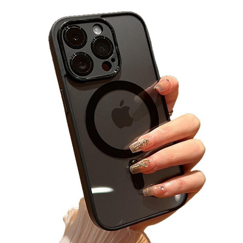 Akrylový Průhledný Magnetický Sací Vhodný pro Pouzdro na Mobilní Telefon IPhone16 Plně Zahrnující Objektiv Macaron IPhone15 Ochranné Pouzdro