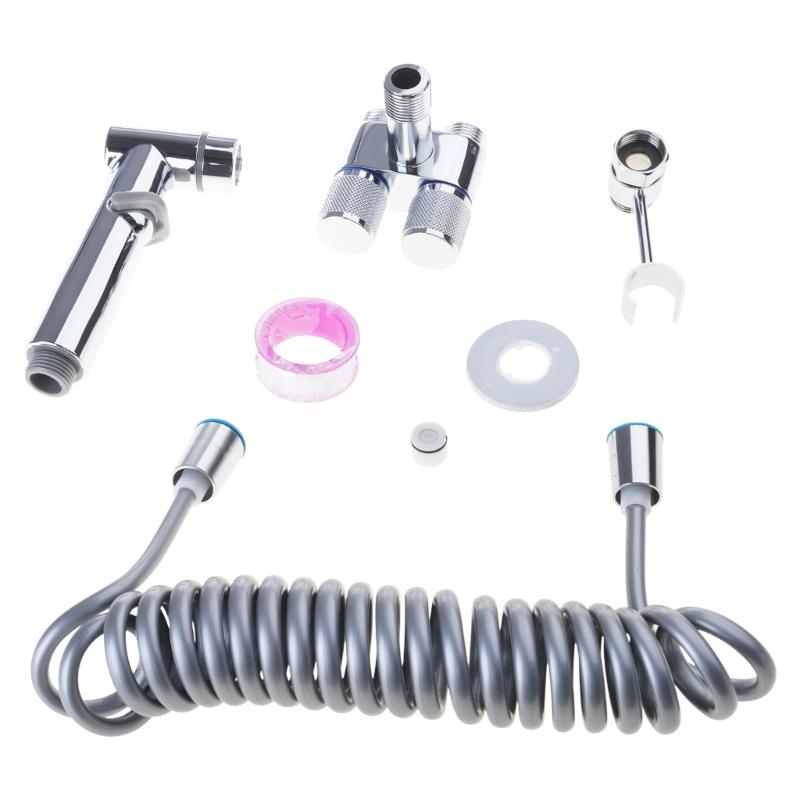 Handheld Bidet Sprayer with Double Outlet Valves Bidet Attachment Toilet Bidet Faucet Sprayer Shower Easy to Installation
