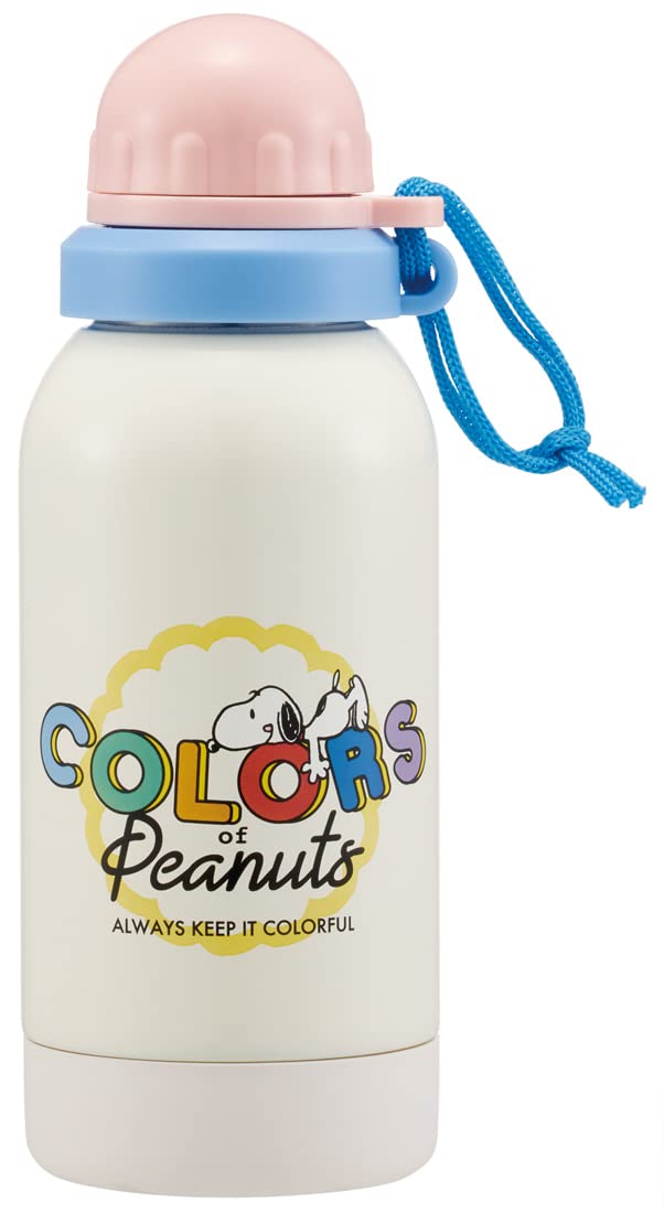 

Skater 580ml Stainless Steel Water Bottle, Single Layer, Room Temperature, Healthy Drinks, Snoopy, Peanuts Colors, SSSC6-A