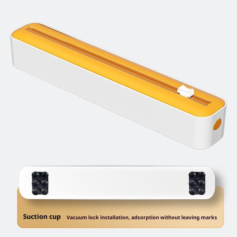 Dvojbřitý řezák na potravinovou fólii magnetický typ nastavitelný řezák na pečicí papír a hliníkovou fólii úložný box