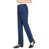 Spring 2025 Women's Plus Size Stretch Denim Jeans: Loose Fit, Middle-Aged Skinny Style