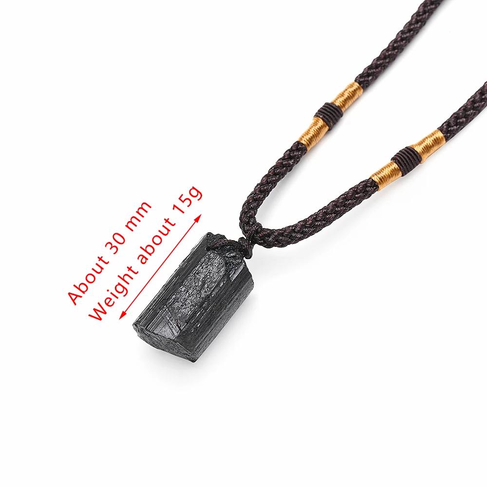 Dragons Heart Labradorite Necklace Natural Stone Pendant Wrap Braid Yoga Macrame Necklaces Men Women Energy Necklace Jewelry