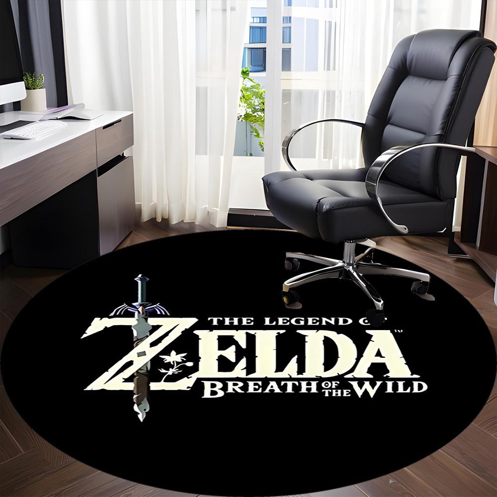 Zelda Breath Office Round Area Rug, Under Office Chairs Bedroom Living Room Home Decor a0908155
