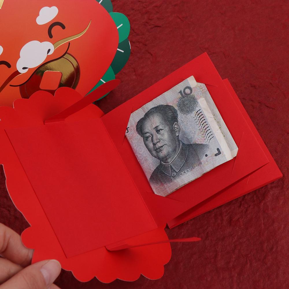 2024 Chinese Dragon Year Chinese Folding Red Envelope Spring Festival Supplies  Celebration Party