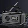 12000mAh Radio SOS Reminds Flashlight Power Bank AM FM WB Solar Hand Crank Radio with Battery Indica