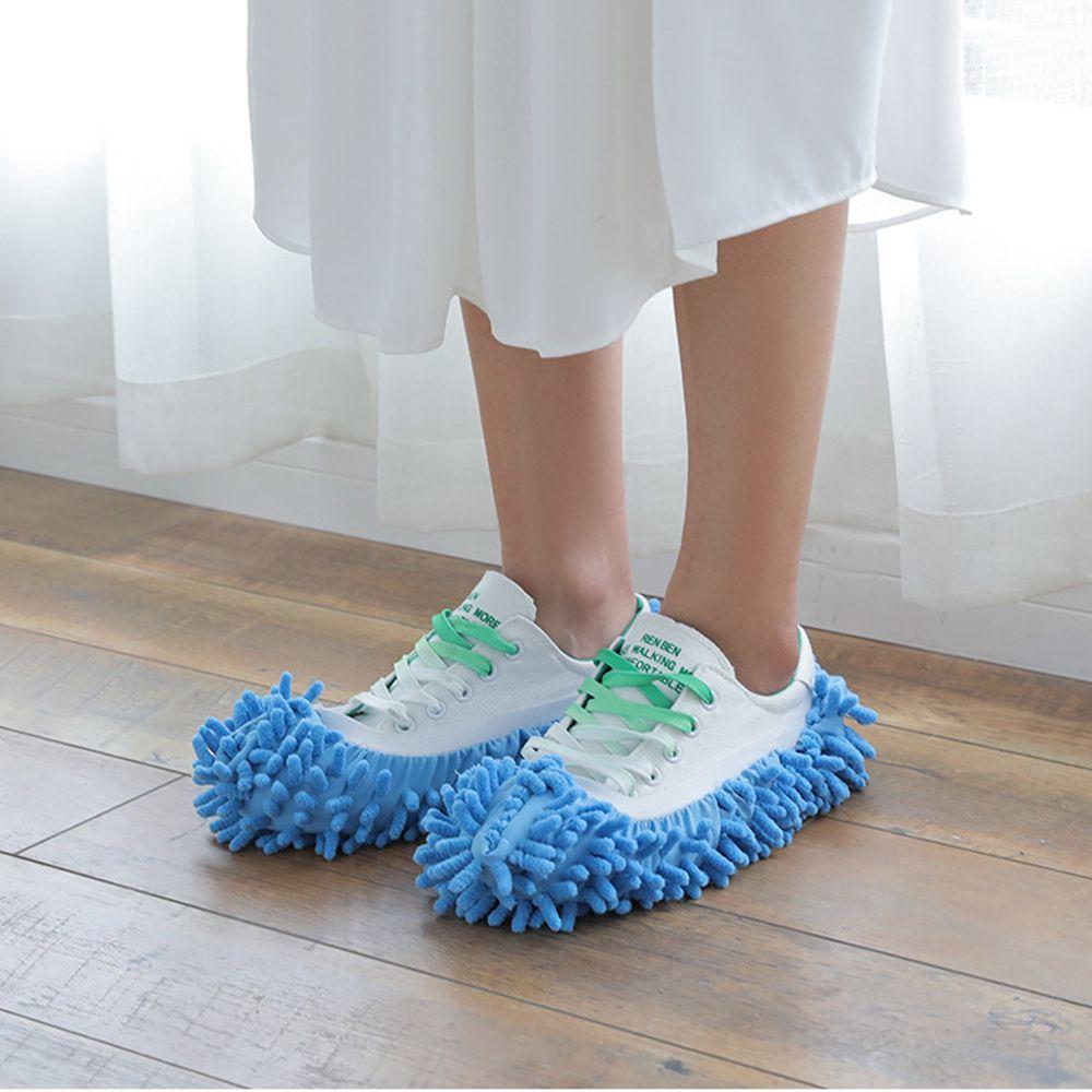 Haushaltswerkzeug Schnelle Wasseraufnahme Chenille Wischschuhe Hausschuhe Reinigungstuch Bodenstaub