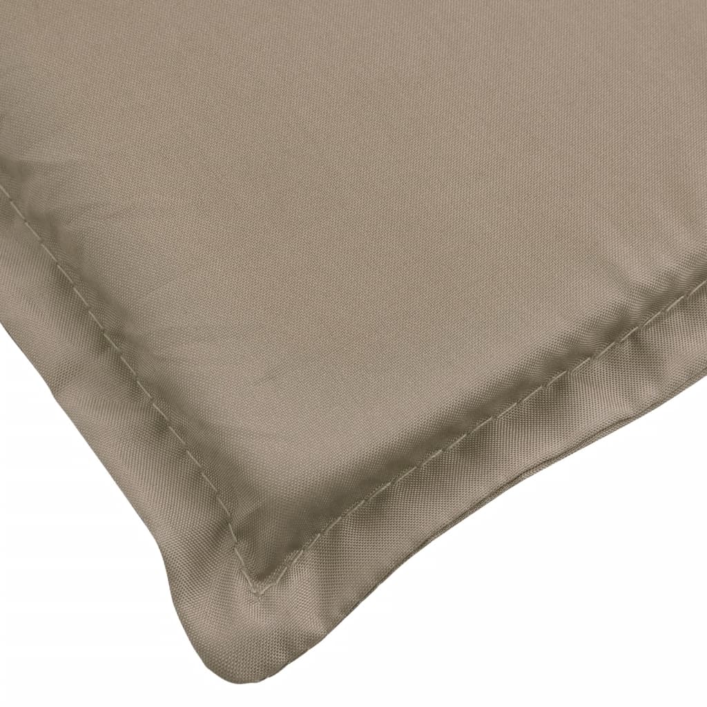 vidaXL Sun Lounger Cushion Taupe 200x70x3 Cm Oxford Fabric