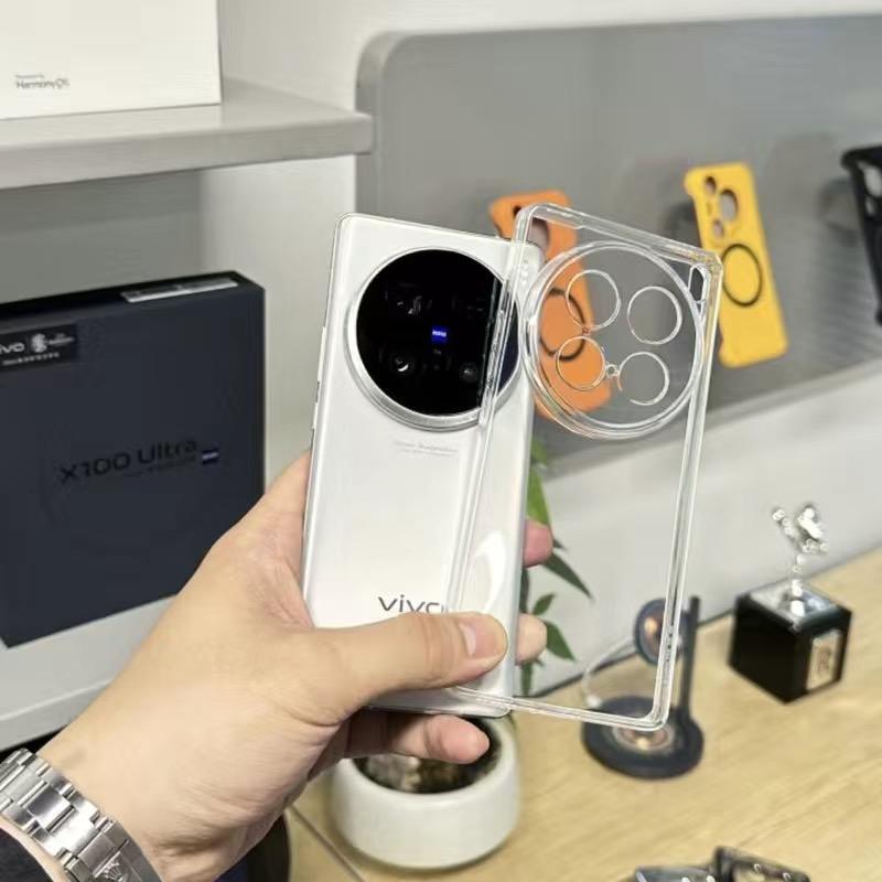 

Чехол для VIVO X100 Ultra X100S Pro, роскошный мягкий силиконовый прозрачный чехол из ТПУ из ТПУ для Vivo X100 Pro X90 X80 5G, стильный бампер For VIVO X80 чистый