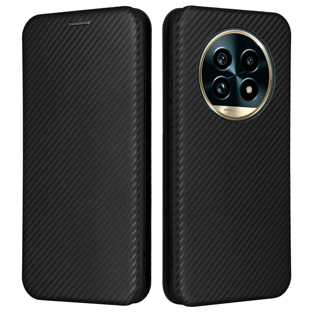 For Realme 13 Pro 5G (Global)/13 Pro+ 5G (Global) Case Carbon Fiber Texture Drop-Proof PU Leather Phone Cover