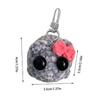 Creative Chenille Sad Hamster Hanging Ornament Sad Hamster Keychain with Sound Music Car Keyring Bag Accessories
