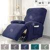 1/2/3 Seater Recliner Sofa Covers Leaves Jacquard Couch Slipcovers Elastic Water Repellent Armchair Covers for Living Room Hotel