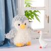 Apricot Lamb Grey Stuffed Penguin Plush Toy for Soft and Cute Fluffy Grey Penguin for Girls and 20cm Kids, Boys,