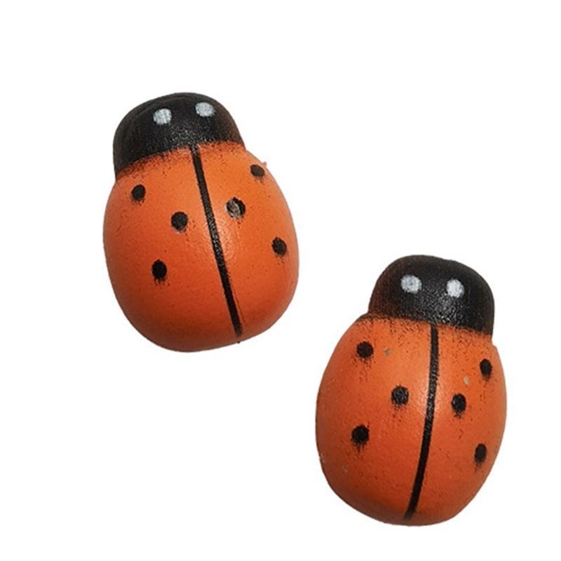 

100Pcs Painted Mini Wooden Flatback Miniature Figurine Embellishments DIY Craft Fairy Garden Bonsai Ornament Dollhouse CN