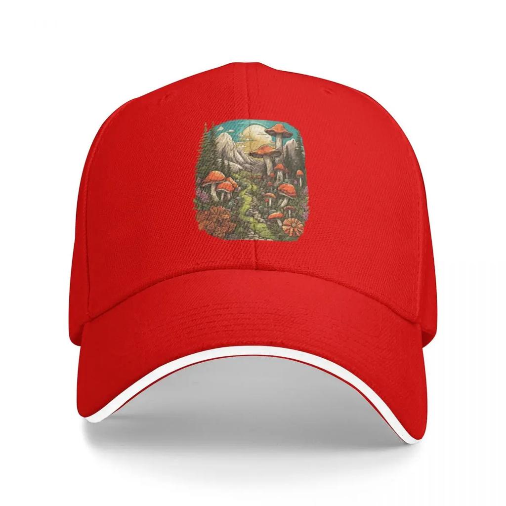 Mountain Mushroom Haven Baseball Cap Golf Luxury Hat   Brand Female Mens
