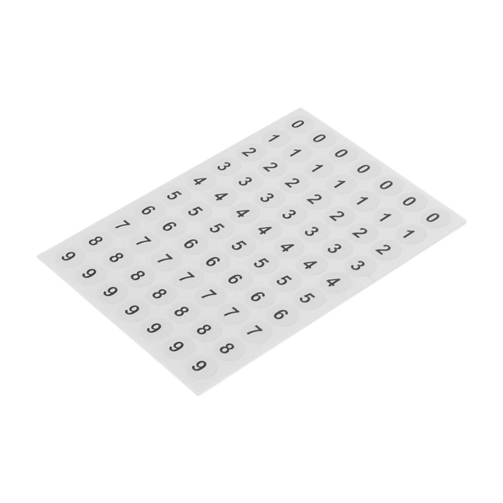 12 Sheets Embroidery Tool Diamond Paint Storage Classification Sticky Distinguish Number Stickers Tags Package Label