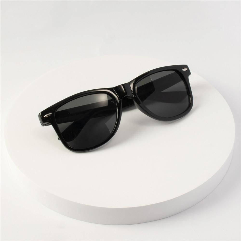 8PCS Classic Black Square Fashion Glasses with Bolt Decoration For Party Pography Wedding Birthday Graduation Hiking