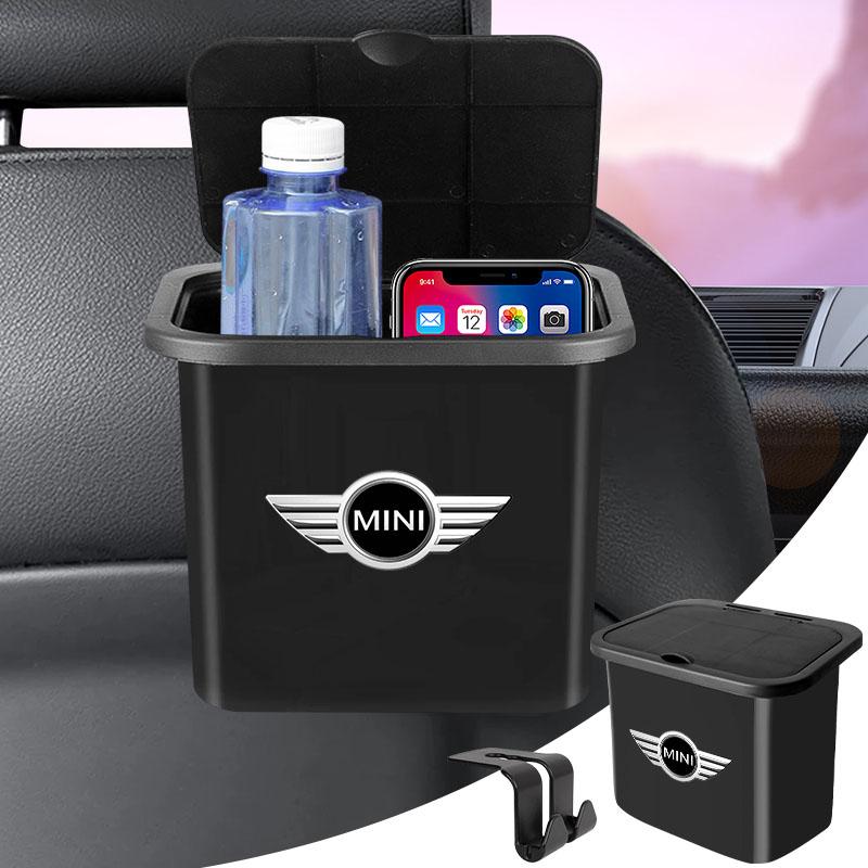 Car Seat Back Hanging Trash Can Storage Case Rear Row Organizer For MINI JCW CLUBMAN COUNTRYMAN CLUBVAN VAN Vision Urbanaut COUPE