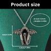 Collar con Colgante Ataúd de Murciélago Declaración Cadena de Cuello Ajustable Gótico Joyería de Aleación Envejecida Para Mujeres Hombres