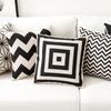 England Geometric Black Cushion Geometry Stripe Pillow Covers Decorative Home Decor Pillowcase