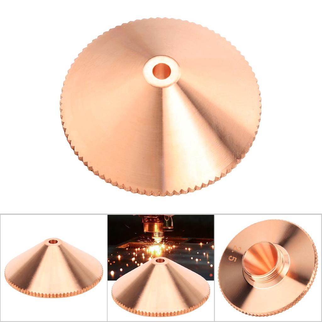 1 Stück Einlagige Laserdüse Messing für CO2 Faserlaserschneidmaschine 1.82.02.53.0mm2.5mm