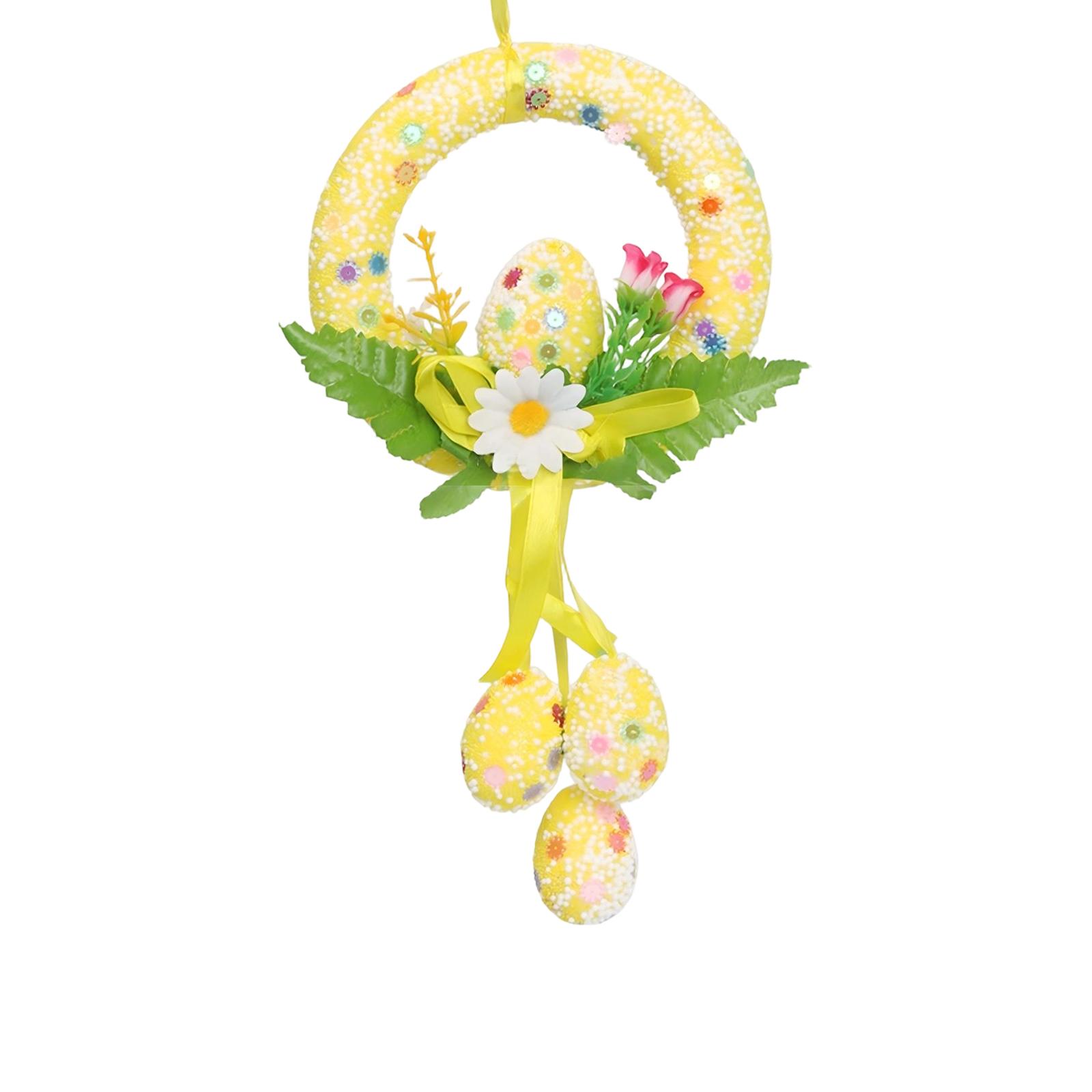 

20cm Easter Decorative Foam Egg Pendant, Creative Holiday Decoration. One Size жовтий