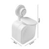 Easy To Install Soap Box Soap Dispenser Black/White Press Type Wall Mounted Waterproof 11*8.5*9cm 1pc ABS Space Saving