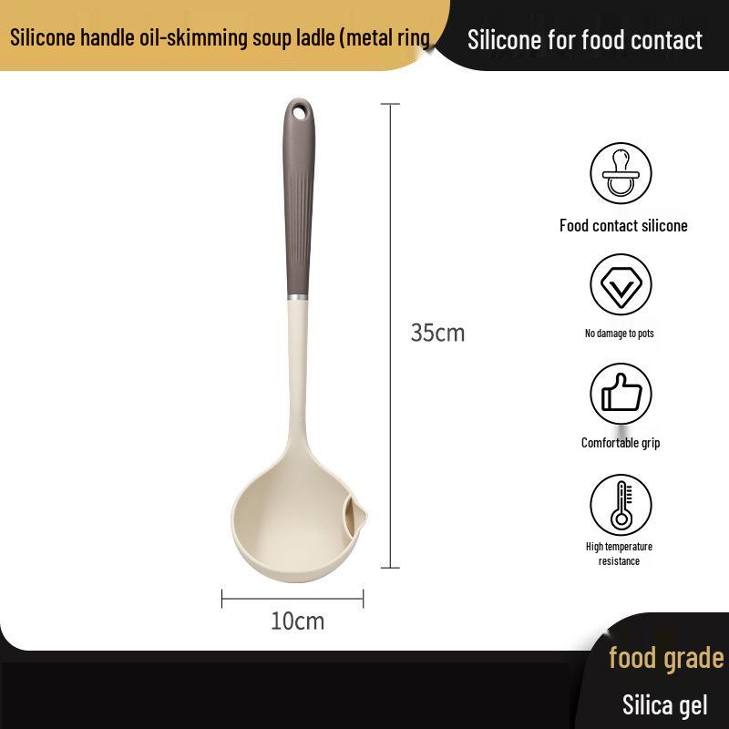 Silicone Oil-Separator Soup Spoon for Kitchen Use