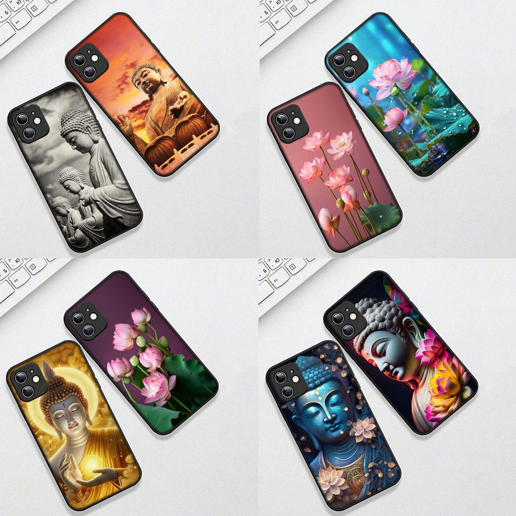 Soft Cover for Apple iPhone 12 13 Pro Max Mini ProMax X XR Air 12Pro 13Pro Casing Phone Case Lord Lotus Buddha New High-End