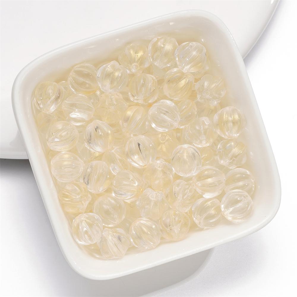 20/50pcs 8mm Glass Pumpkin Beads Spacer Bead for Bracelet Necklace Earrings Keychain DIY Halloween Jewelry Making Accessories