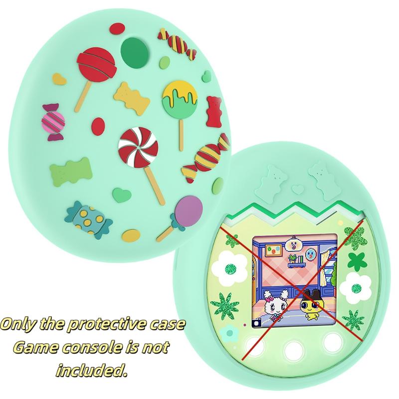 1Piece Virtual Interactive Pet Game Machine Protective Soft Skin Cover For Tamagotchi Uni Silicone Cover Case Screen Protector