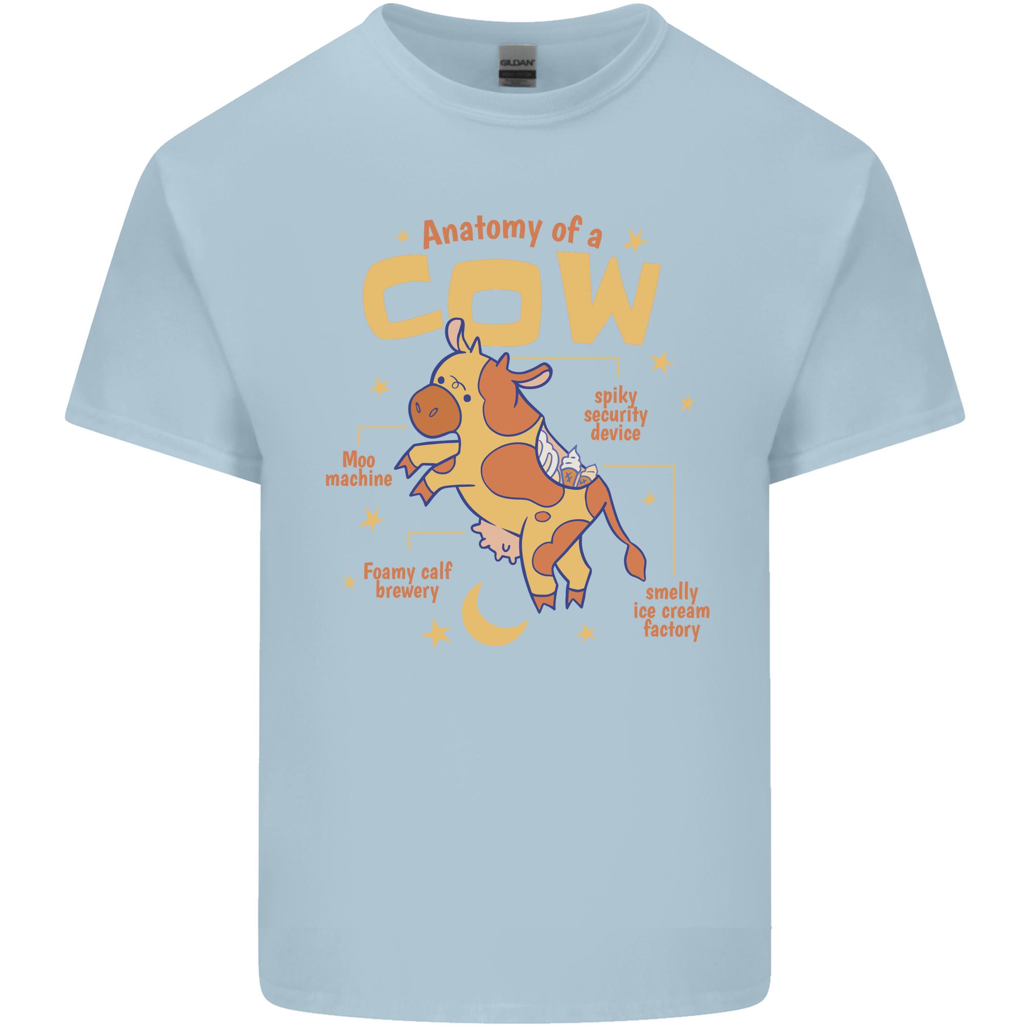 Anatomy of a Cow Funny Unisexs Light Cotton TShirt S